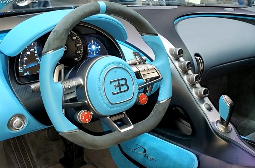 2020款 布加迪 divo,海外车展内饰欣赏