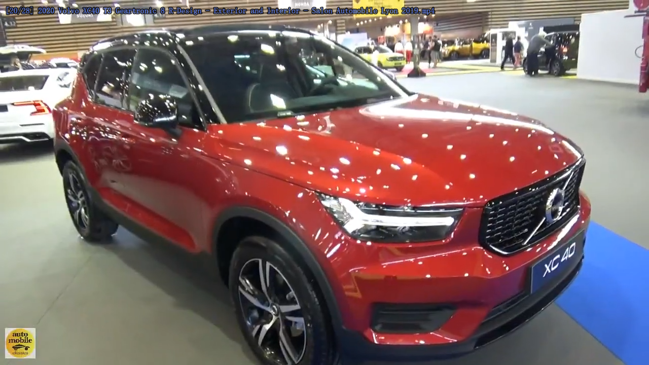 运动时尚的2020款 volvo xc40,红色车身魅力十足