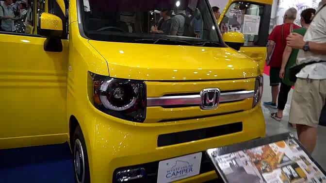 车展现场,实拍本田迷你房车,感觉怎样