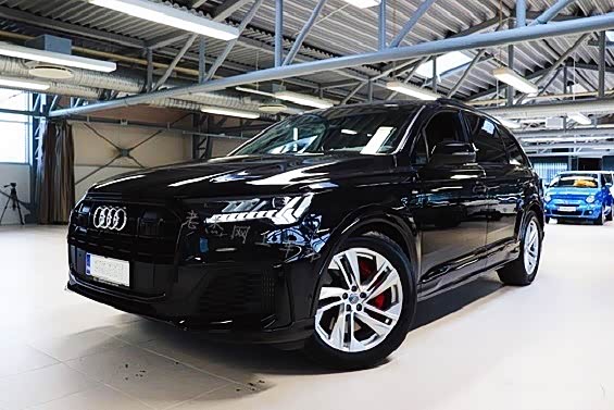 新款奥迪q7,造型非常有气势,黑色涂装提升了高级感,真香_车家号_发现