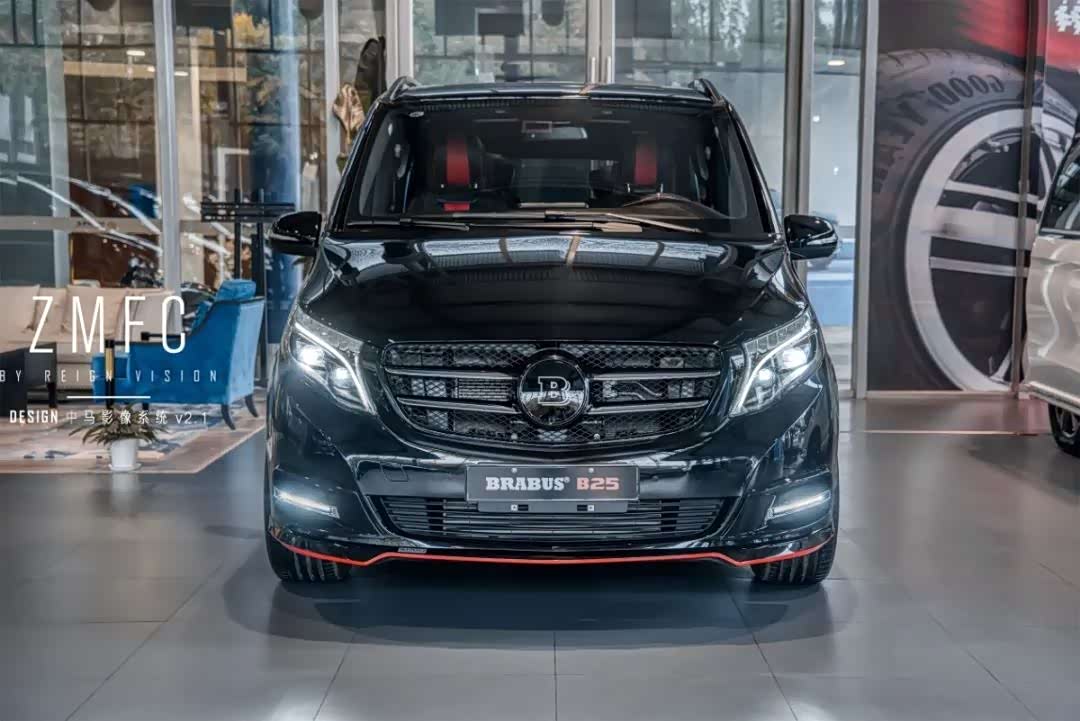 9at变速 空气悬架!全新一代奔驰v,巴博斯豪华升级,太酷了