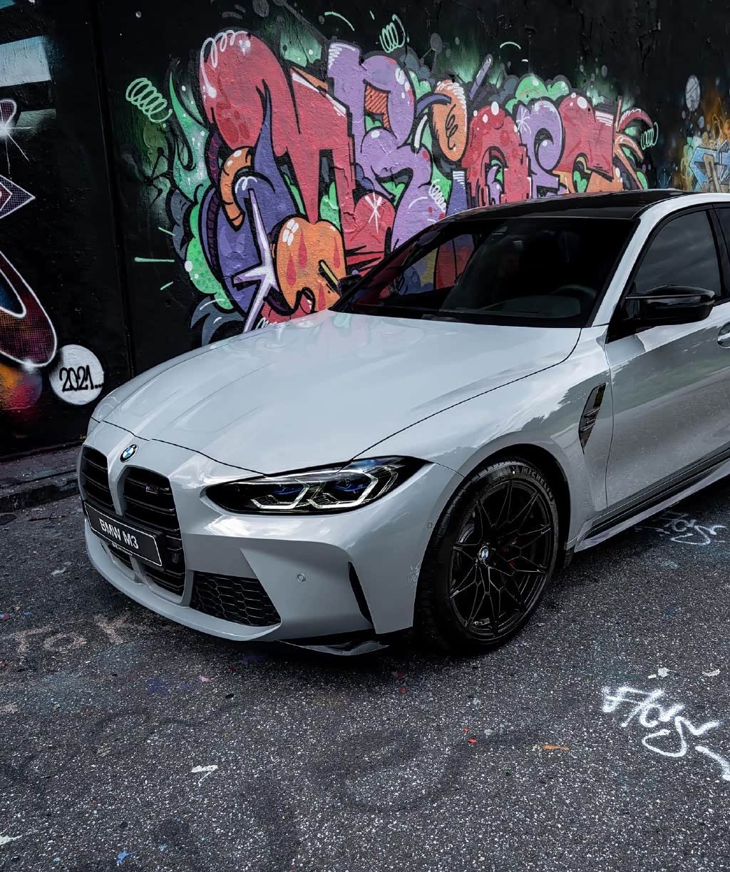 外观帅气 很有性能范 宝马m3雷霆版 水泥灰涂装真香