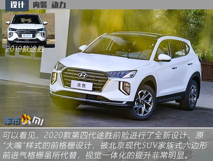 更帅外形/标配双屏,实拍现代2020款第四代途胜