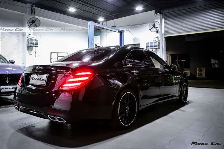 释放s级的魅力奔驰s级改装s63amg套件行政级别的黑武士s63