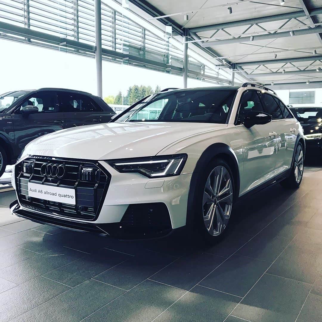 全新奥迪a6 aiiroad quattro 海外到店实拍,外形十分运动帅气!
