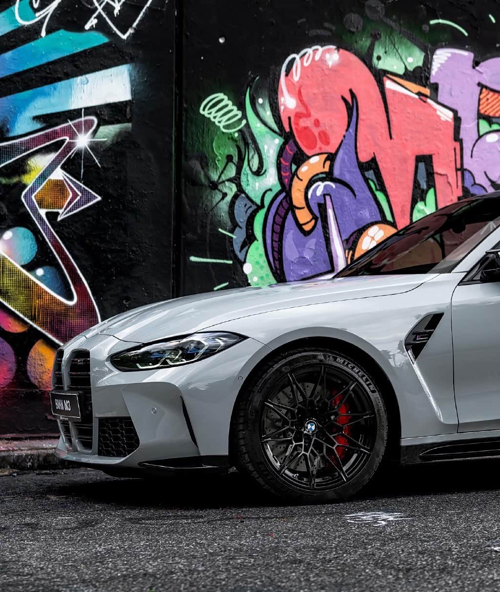 外观帅气 很有性能范 宝马m3雷霆版 水泥灰涂装真香