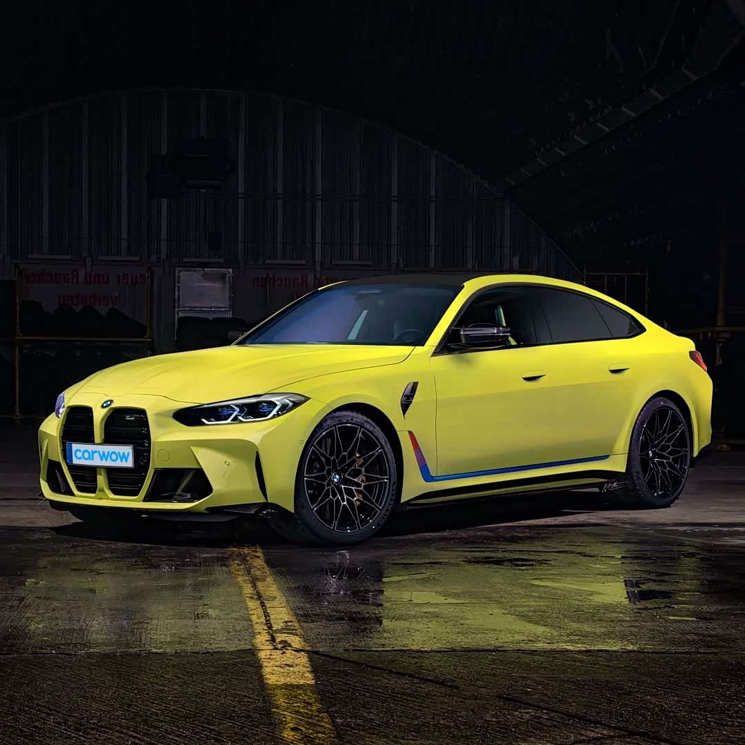 运动感很强 动力强劲 全新宝马m4四门轿跑车渲染图