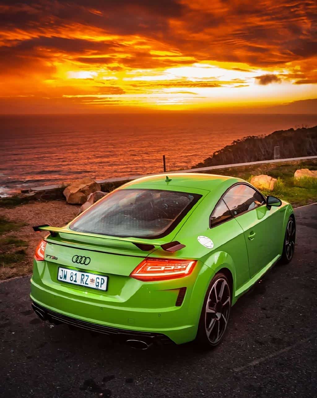 奥迪tt rs 绿色车漆涂装回头率高_车家号_发现车生活_汽车之家