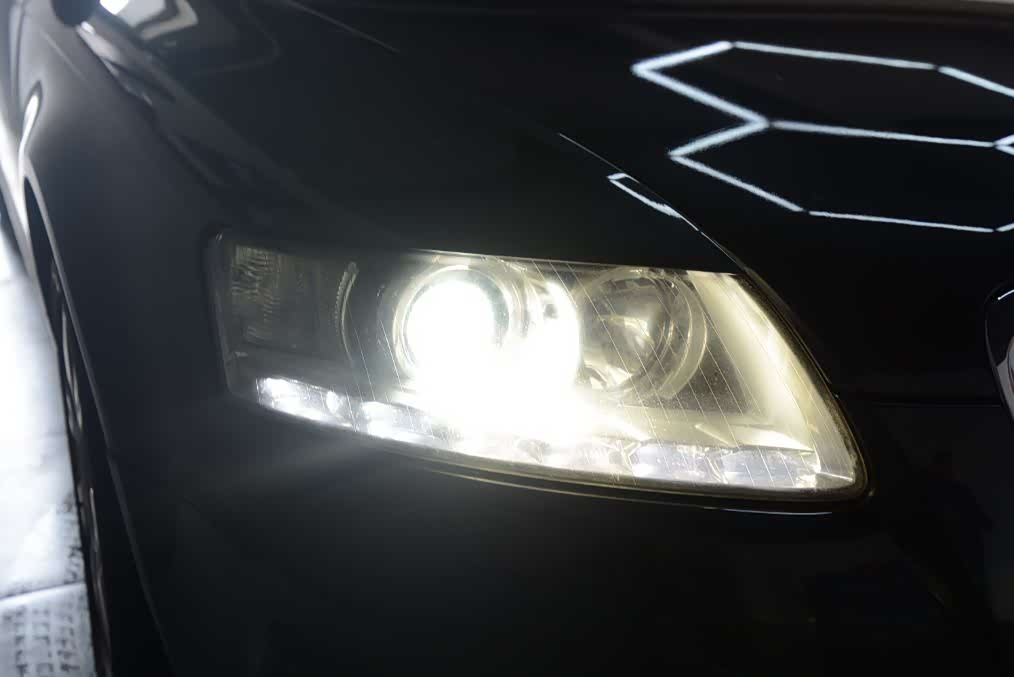 奥迪a6车灯老化严重灯光不够用?还不赶紧看过来