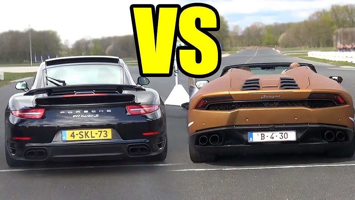 奥迪r8,兰博基尼和保时捷911是一个层级吗?比比直线加速就懂了