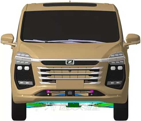 众泰全新mpv车型m900曝光 代号b40/年底上市