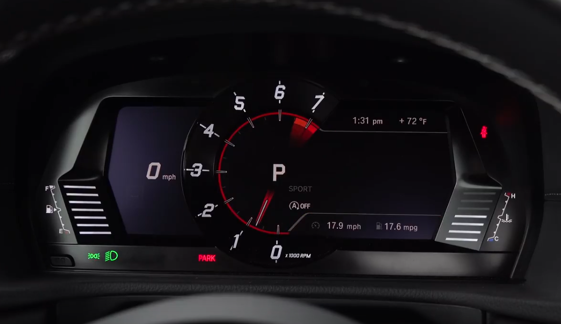 2020款 丰田  toyota supra   仪表盘展示