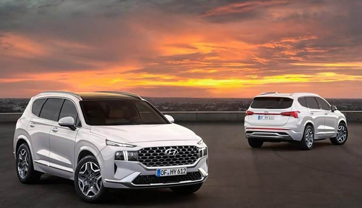 现代新款胜达官图已发布,新车预计在9月份在欧洲销售_车家号_发现车生