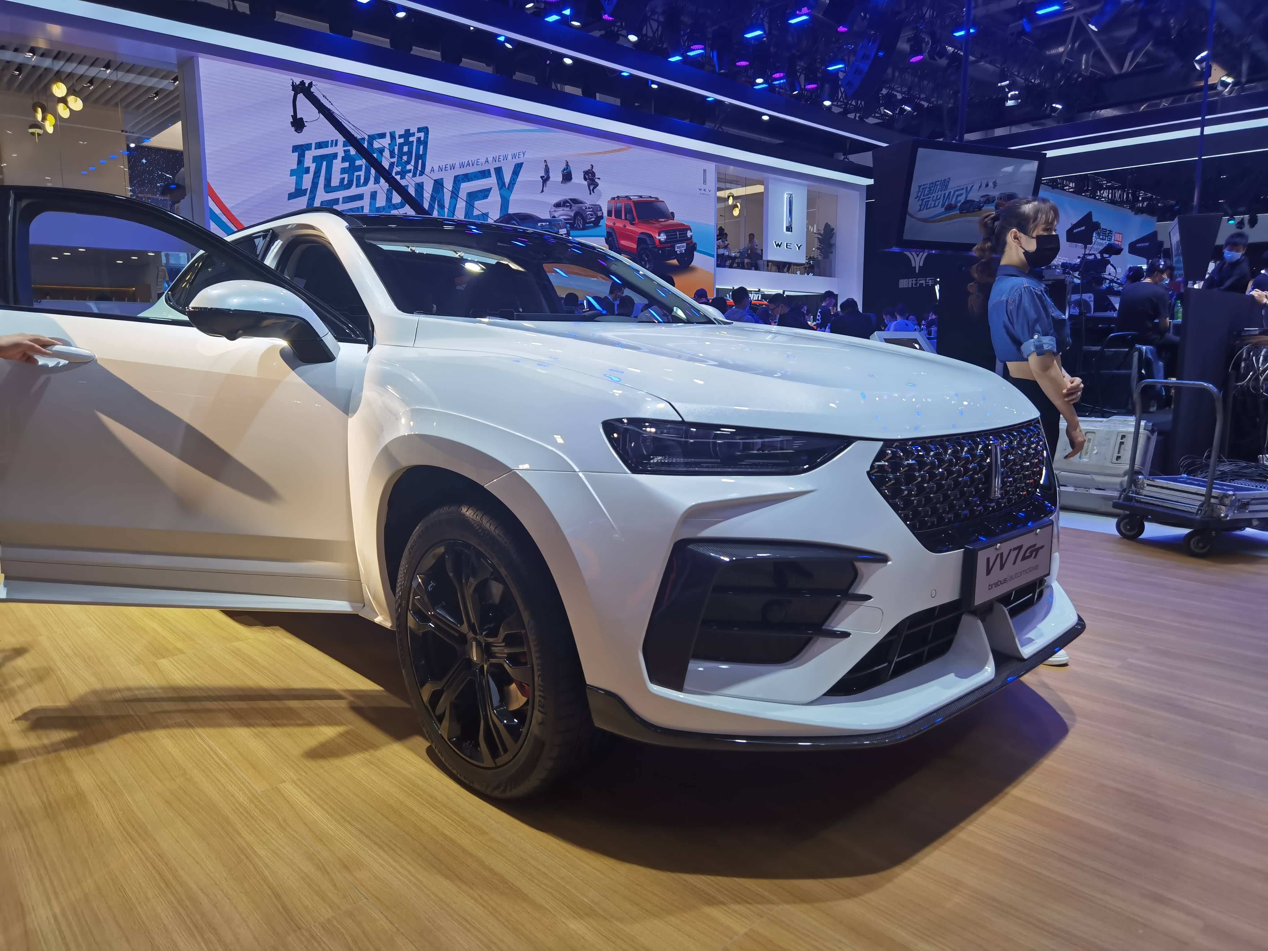 2020北京车展,实拍新款长城vv7gt.造型十分战斗.