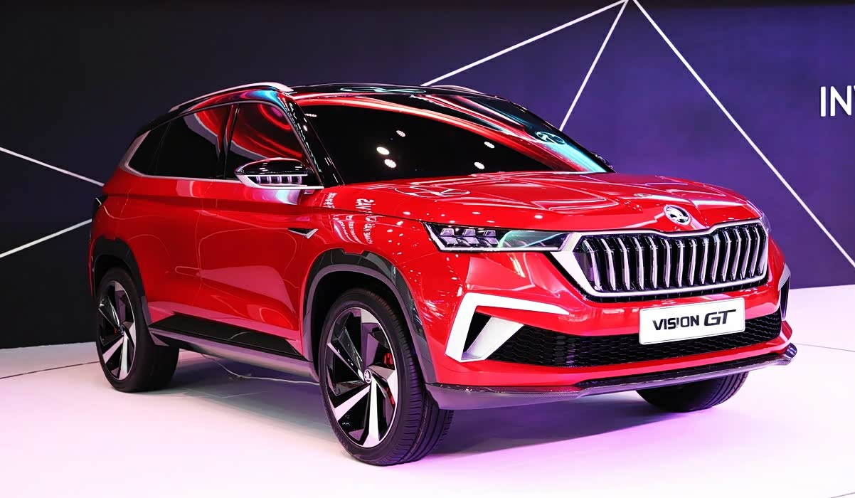 新车实拍#运动suv标杆 斯柯达vision gt亮相2019成都车展!