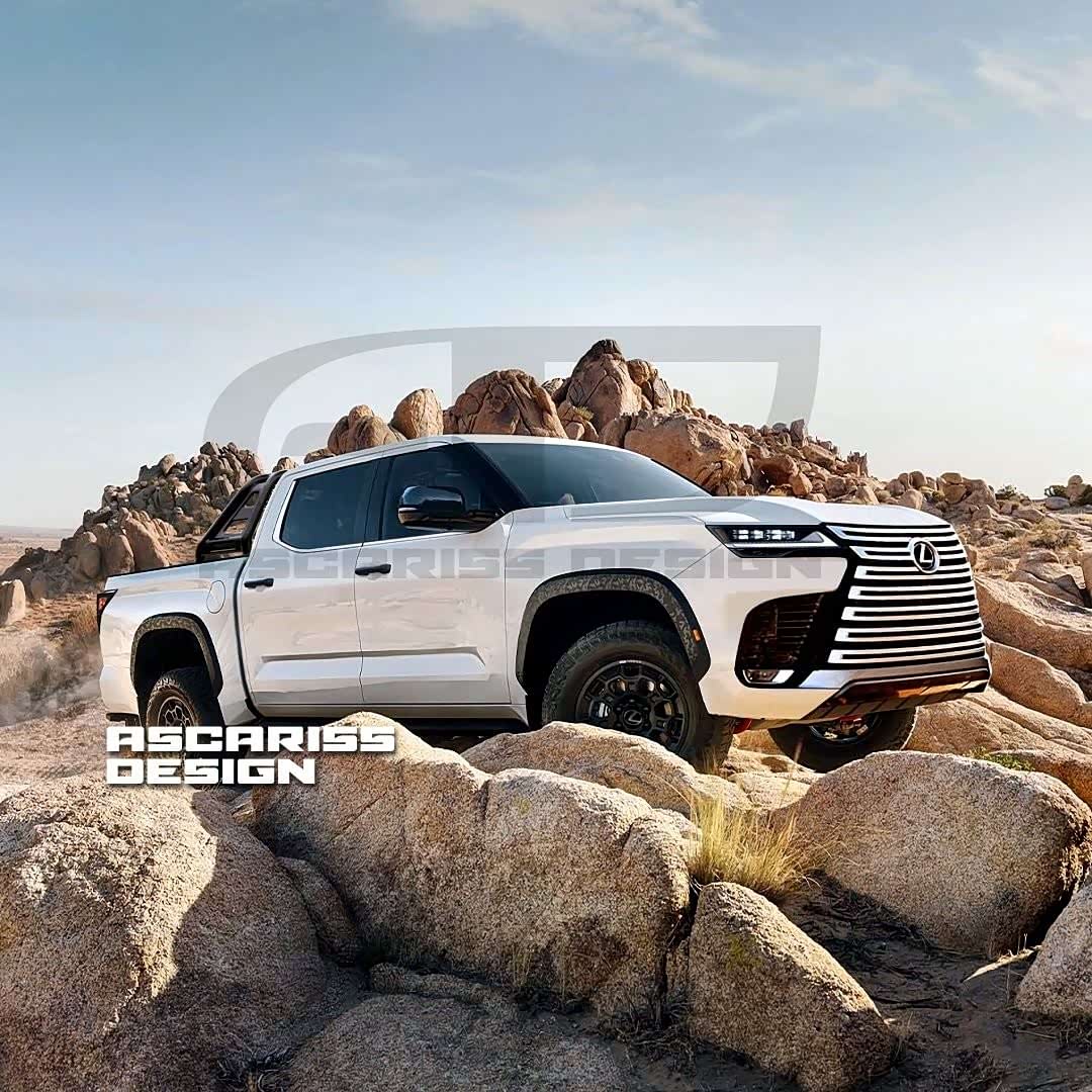 雷克萨斯高端皮卡渲染图曝光,基于全新雷克萨斯lx基础