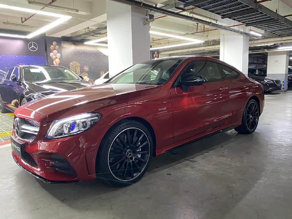 简约的运动风格 奔驰c43 amg coupe实车!