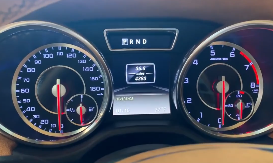 仪表盘展示分析,梅赛德斯 奔驰 g63 amg 6x6