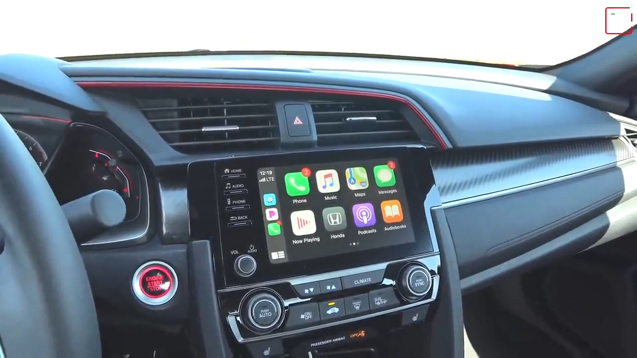 2020款本田思域多媒体显示屏展示 !