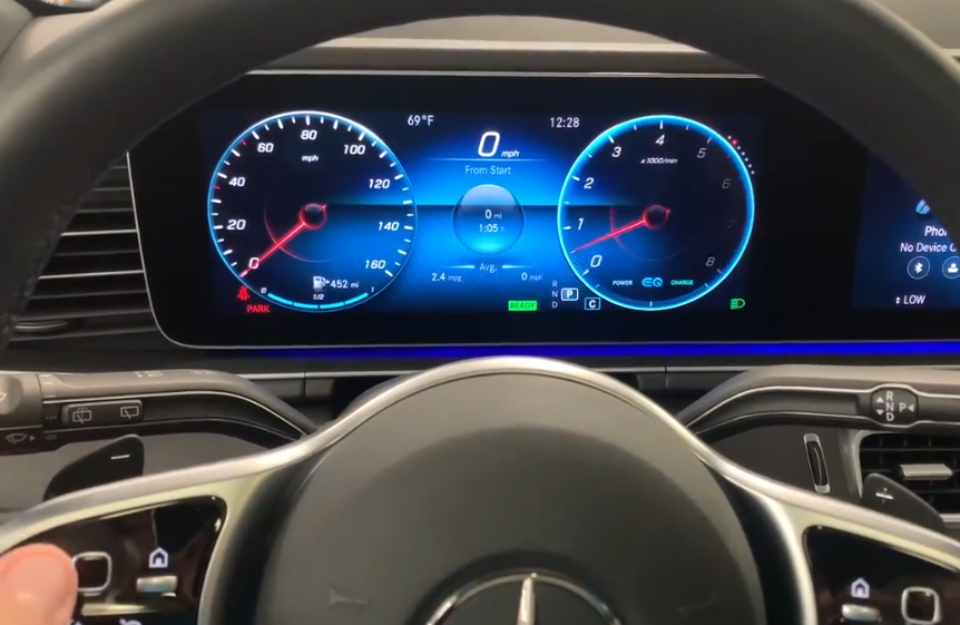 2020款 梅赛德斯 -奔驰 gle,仪表盘功能展示