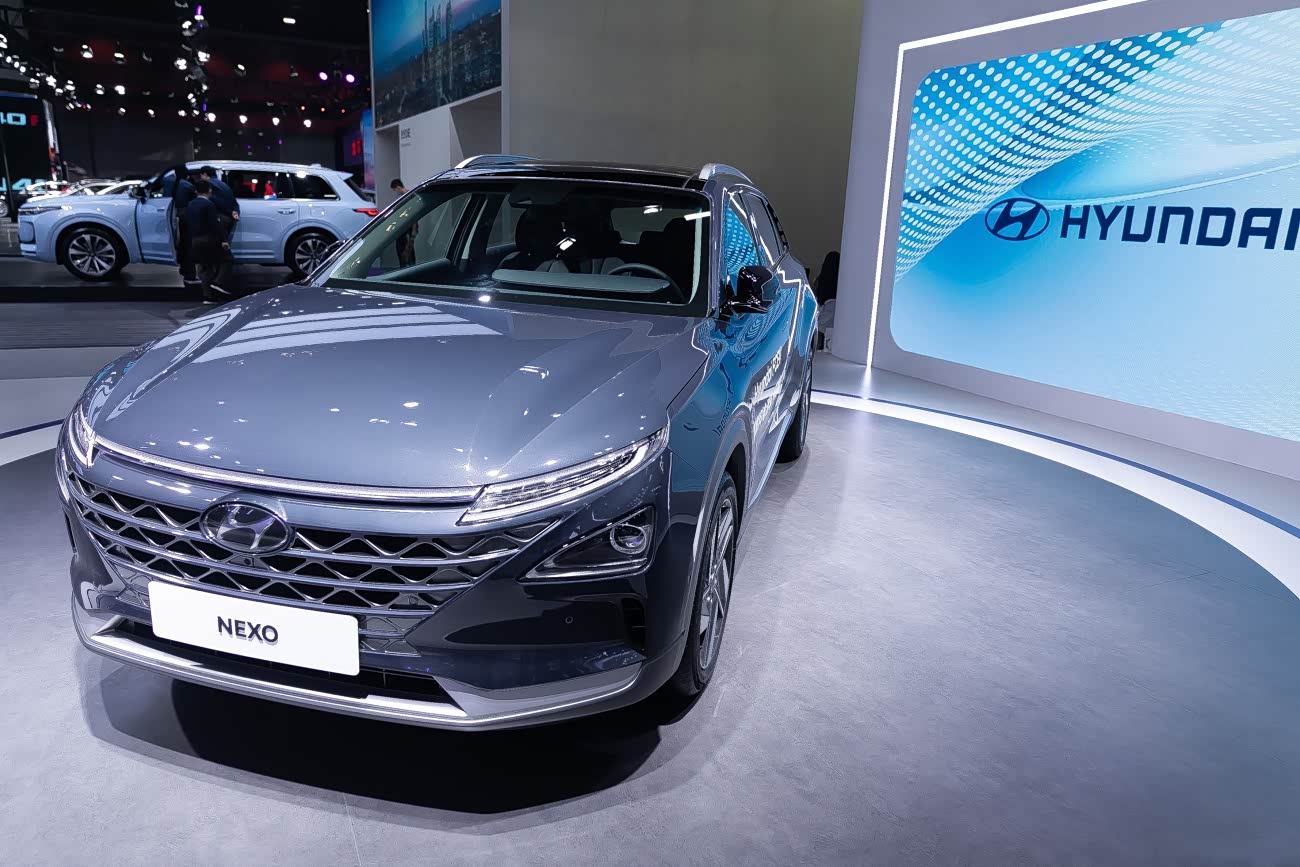 现代汽车推出的燃料电池车nexo.