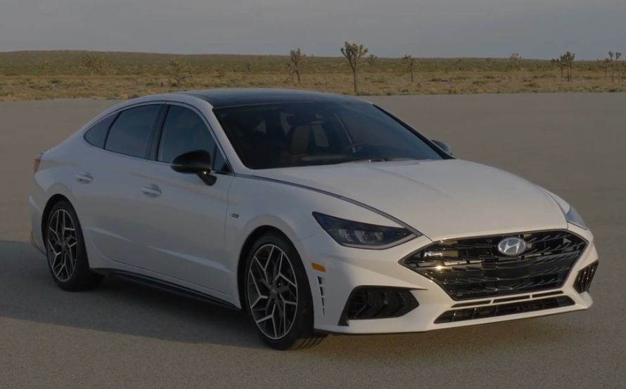 海外新车全面展示,2021款现代索纳塔n-line