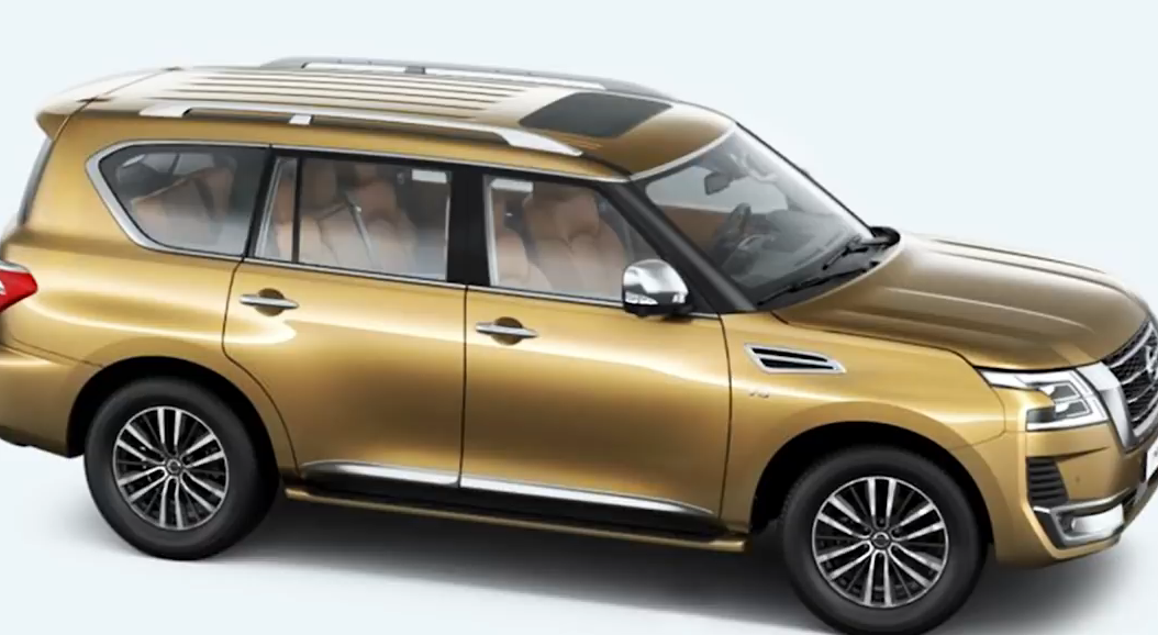 2020款 日产 patrol 内饰展示,很有层次感