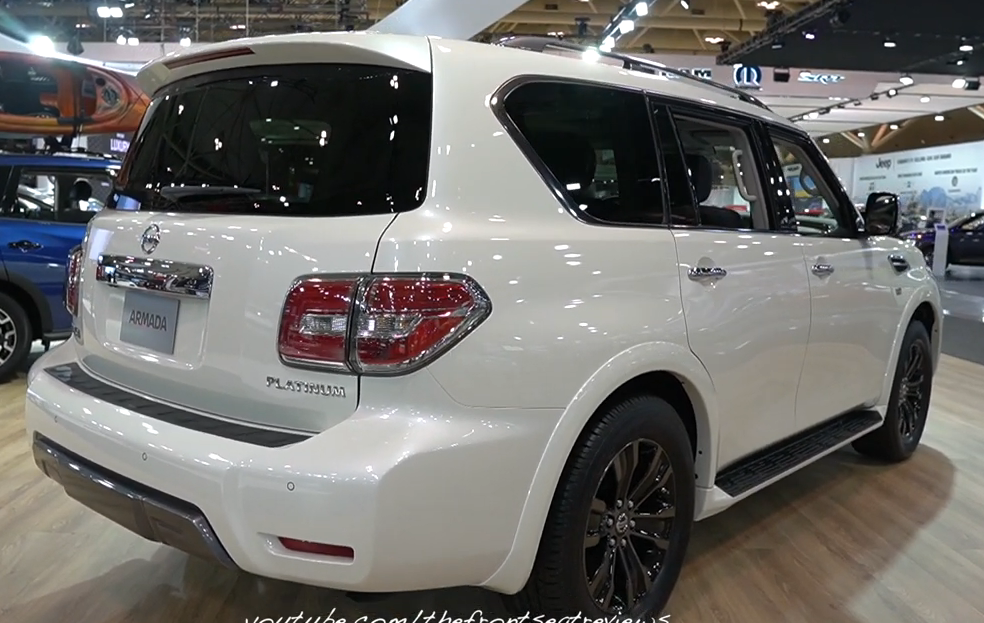 谁说它的空间小?日产armada platinum实拍展示