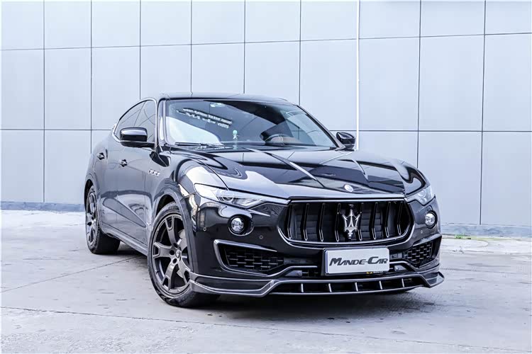 玛莎拉蒂levante改装le款碳纤维小包围黑武士究竟有多好看呢