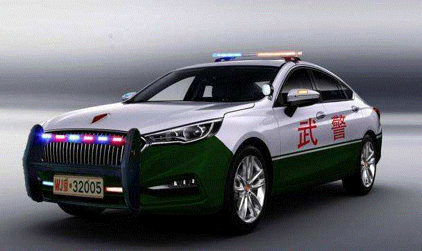 街头越来越多的红旗h5和红旗h7成警车,穿上警服后更显国车霸气