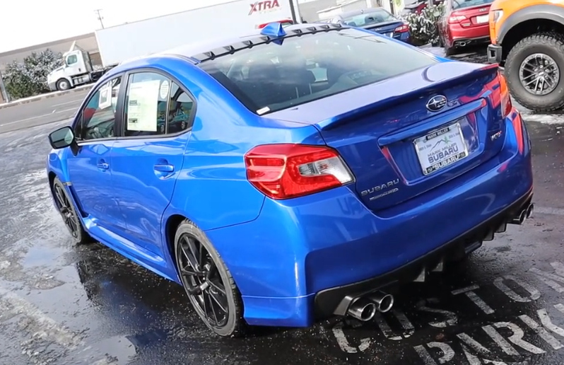 2020款 subaru wrx,尾部外观展示评测