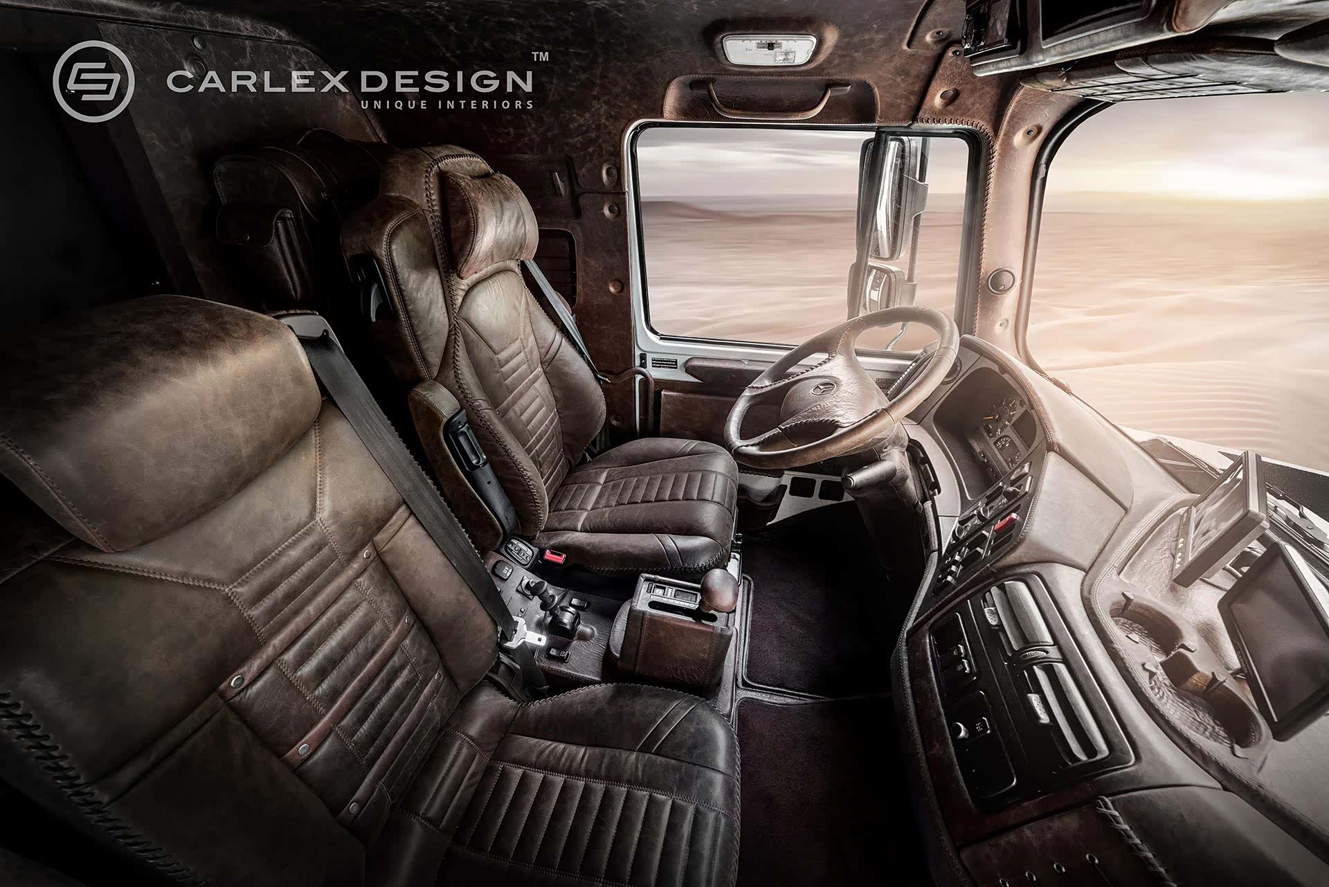 比大g还野的奔驰卡车内饰居然这么豪华