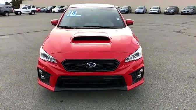 帅气的驾驶之车,实拍红色斯巴鲁wrx