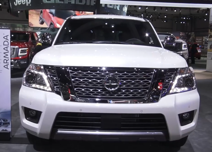 全新 日产 armada platinum的前脸外观实拍欣赏