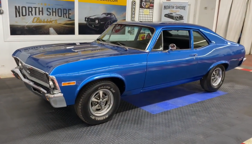 雪佛兰 nova fully restored,蓝色车身!