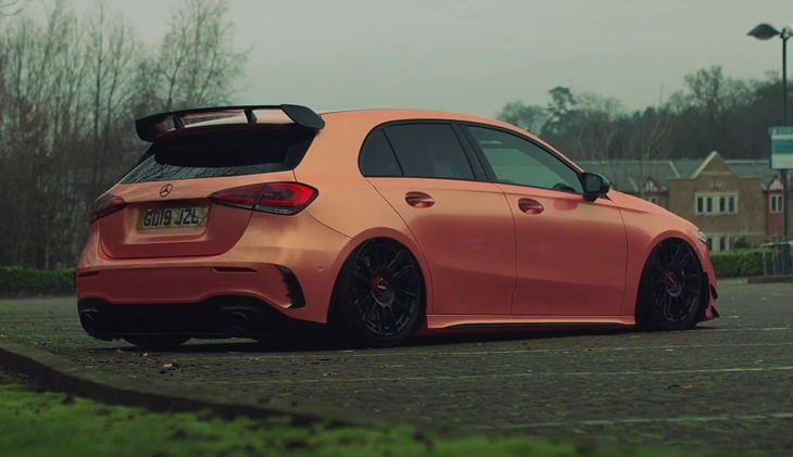 奔驰 amg a35改装实拍展示!运动感十足!