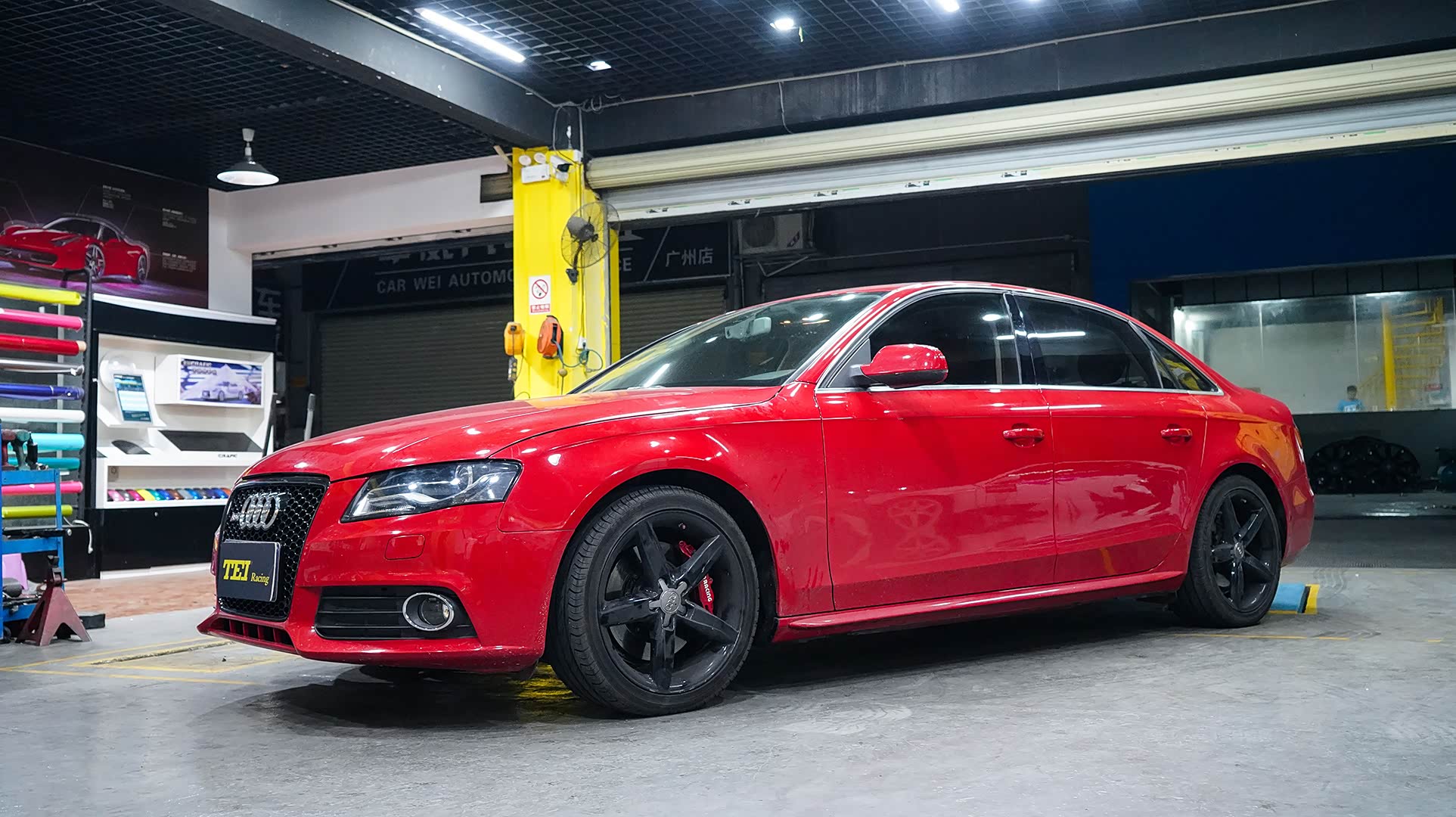 奥迪a4l(b8)改装tei racing高性能运动短弹簧