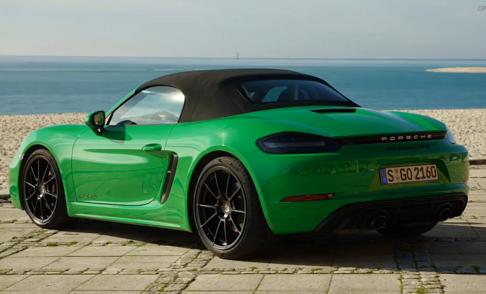 敞篷跑车细节展示,最新一代 保时捷 718 boxster gts