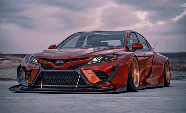 宽体低趴爆改丰田凯美瑞霸气外露