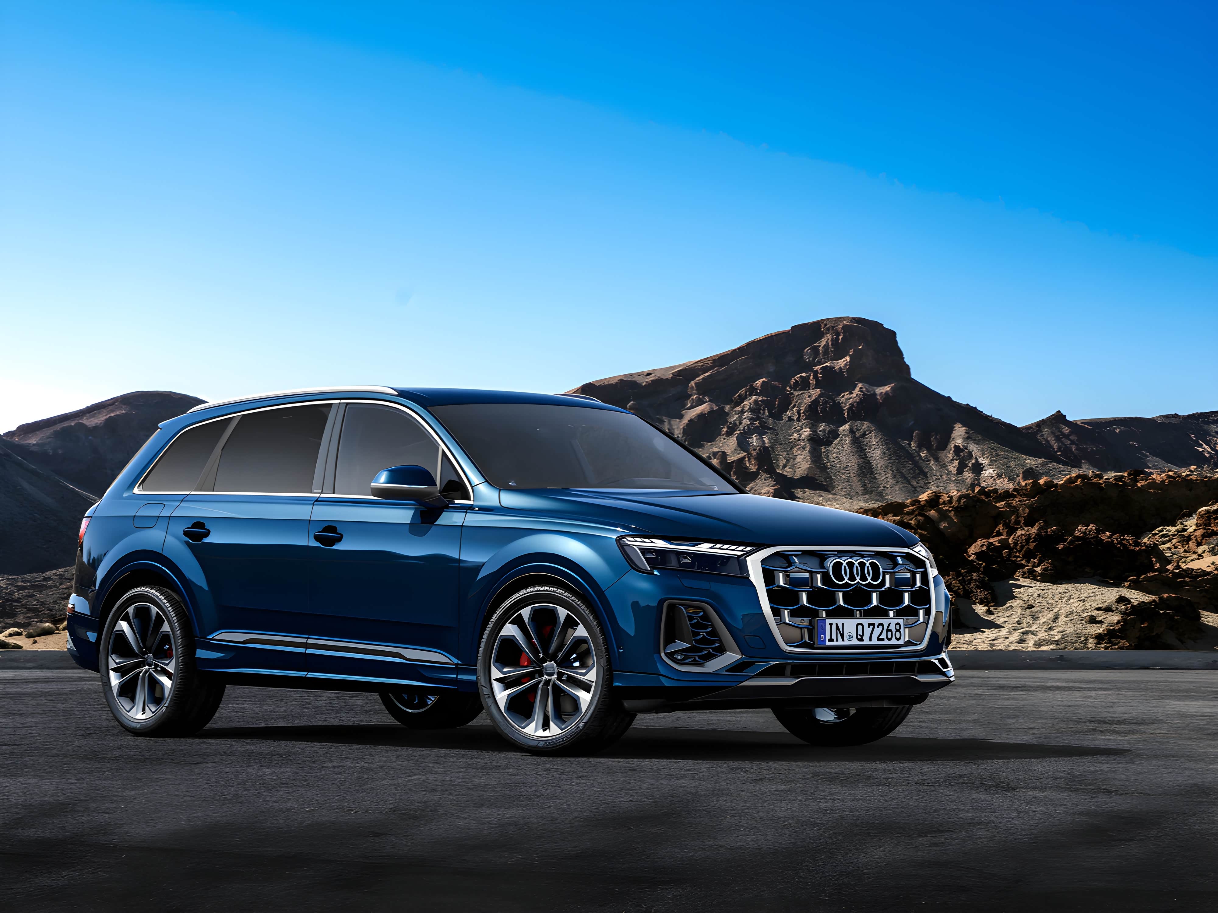 全新奥迪q7官图发布 可提供4种led日间行车灯样式