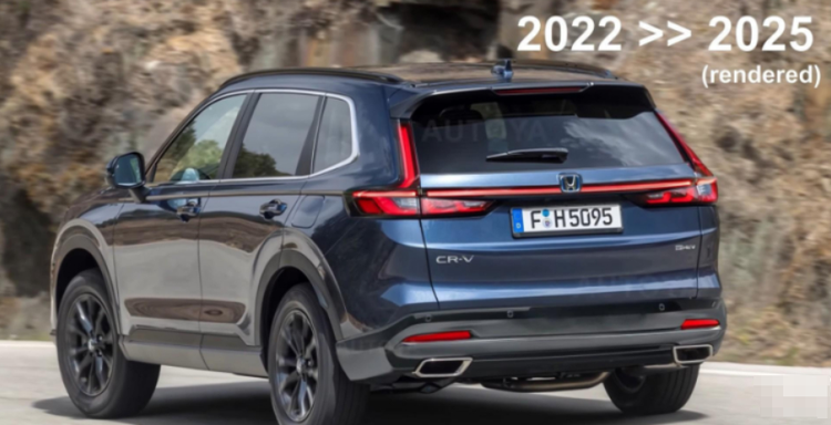 全新一代本田CR-V渲染图_2025款本田CR-V设计细节_2025款本田crv油电混合