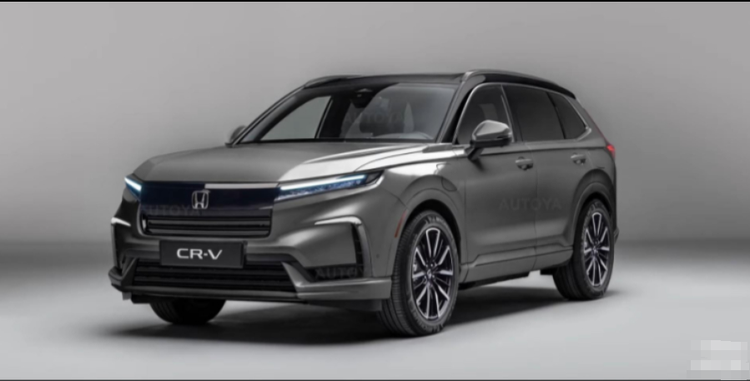 2025款本田crv油电混合_2025款本田CR-V设计细节_全新一代本田CR-V渲染图