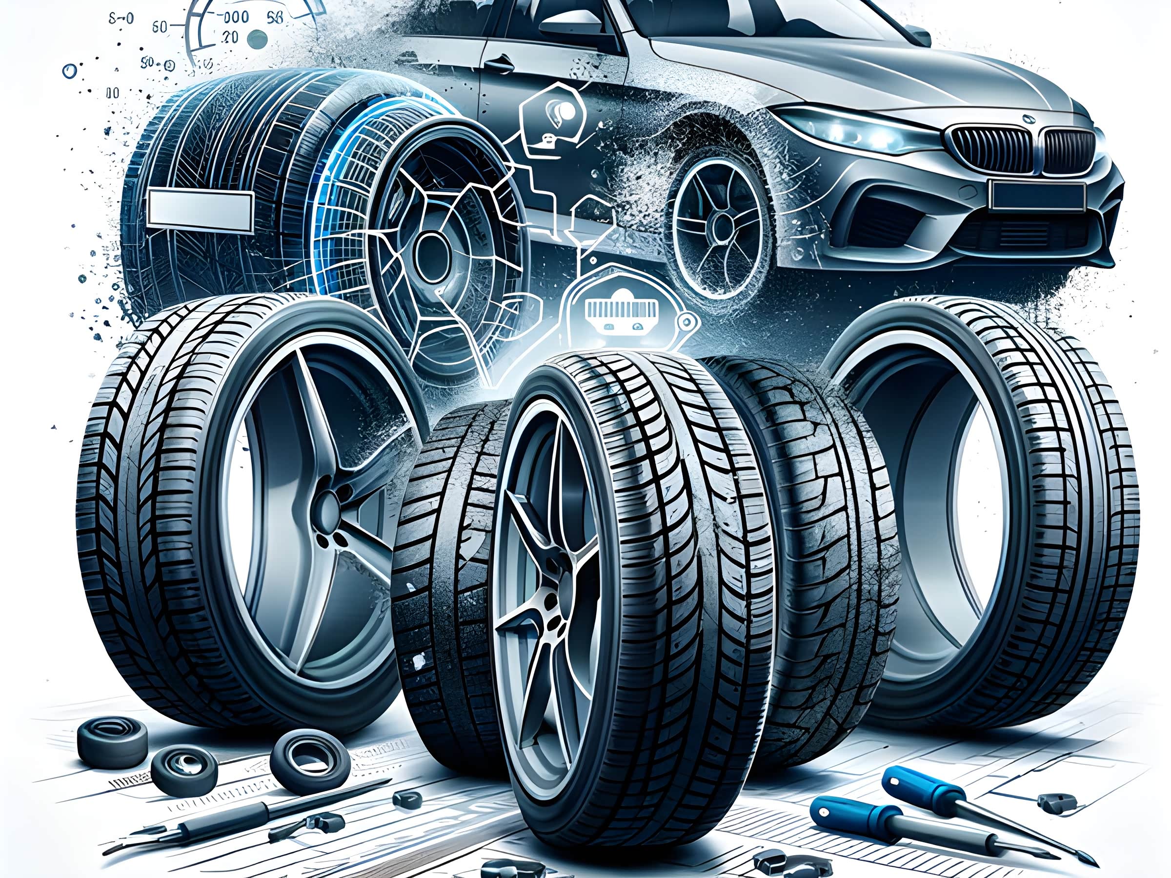 轮胎不能直接换4个!究竟是为什么?