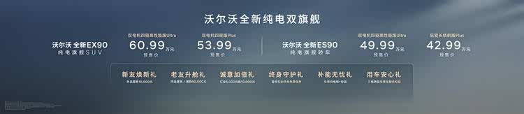 沃尔沃全新EX90与沃尔沃全新ES90正式开启预售
