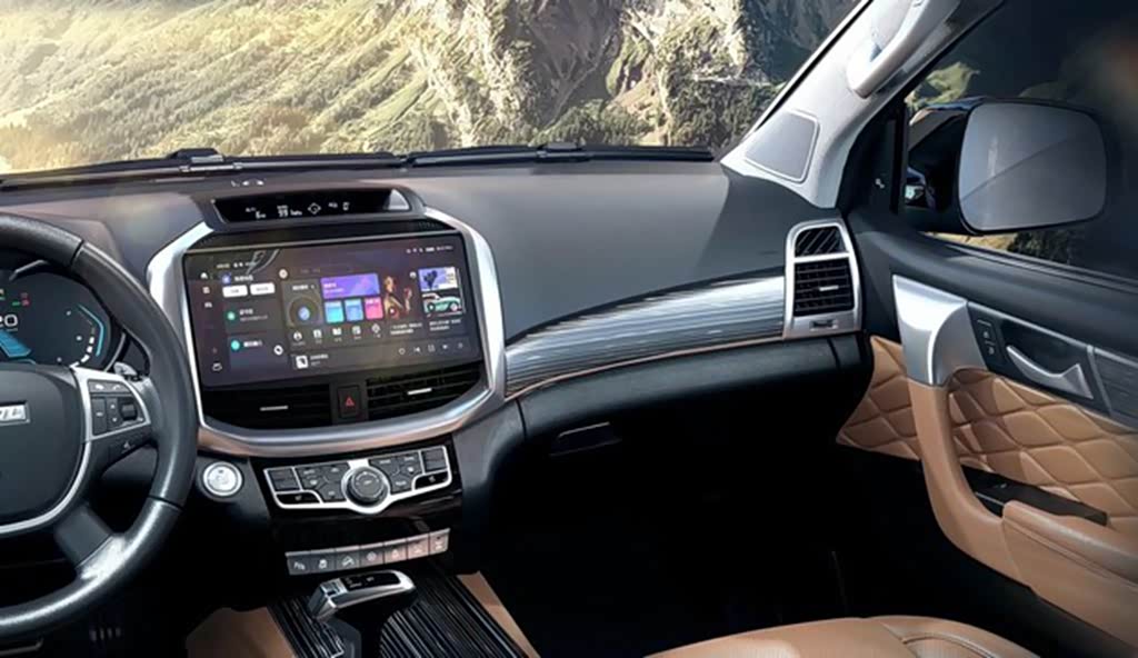 新款哈弗h9内饰官图曝光,换装大尺寸中控屏,本月底成都车展预售