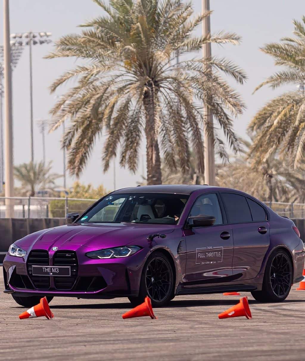 强劲的运动性能 宝马m3 紫色涂装回头率高