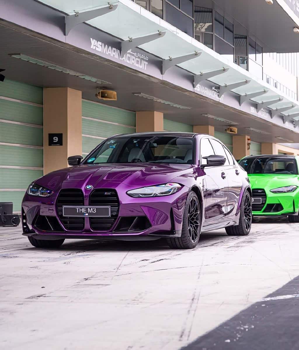 强劲的运动性能 宝马m3 紫色涂装回头率高