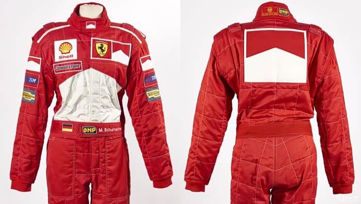 【图】超7万 车王舒马赫法拉利时代赛车服拍卖_汽车之家