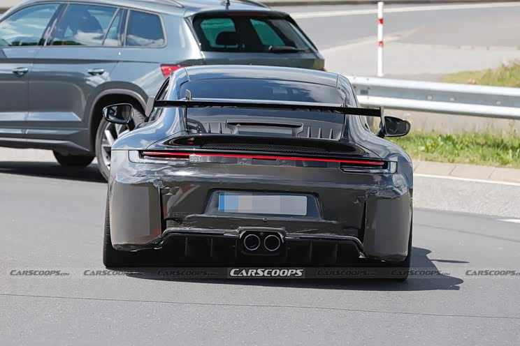 【图】内外均有变 新款保时捷911 gt3谍照曝光_汽车之家