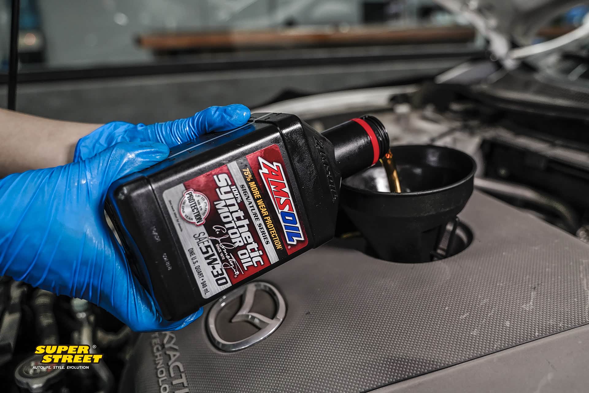 superstreet保养日记-马自达阿特兹更换安索签名版5w-30机油
